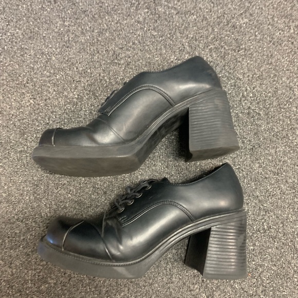 Vintage soho chunky platform block heels - Picture 5 of 6